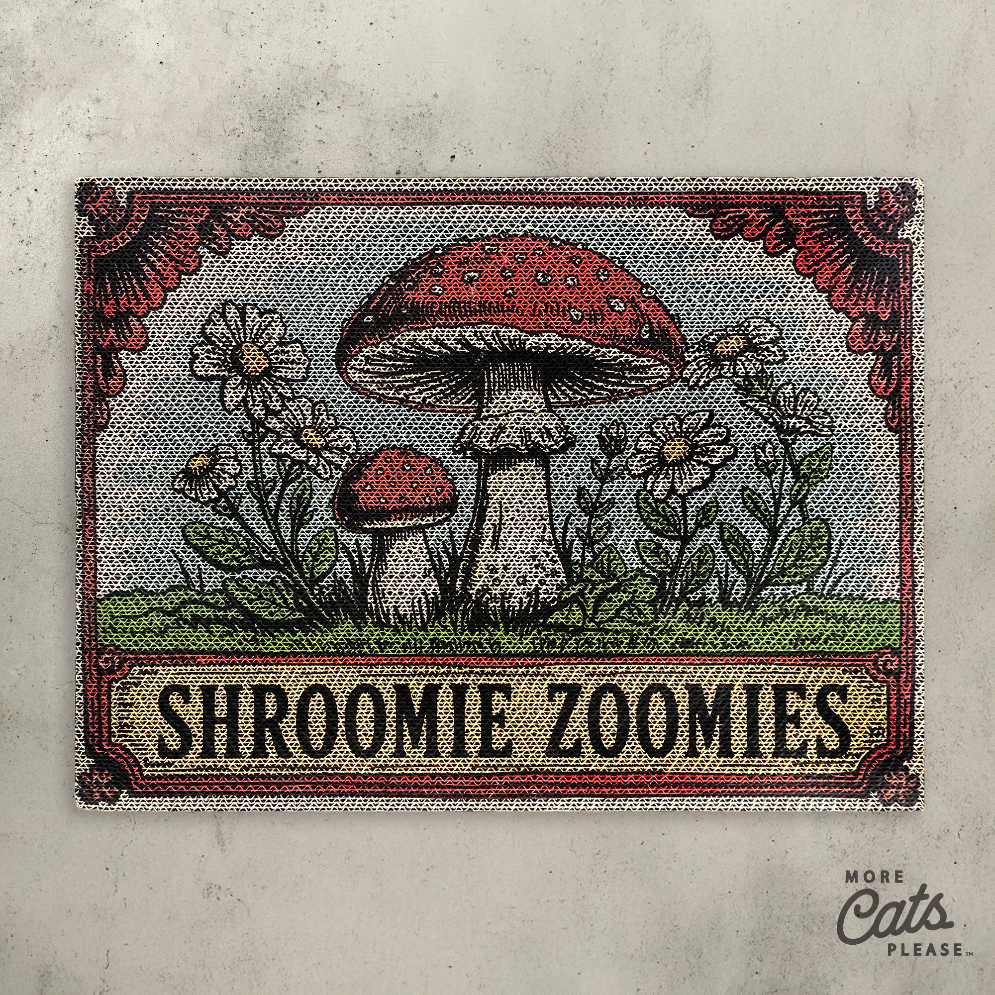 Shroomie Zoomies - Luxury Cat Scratching Board