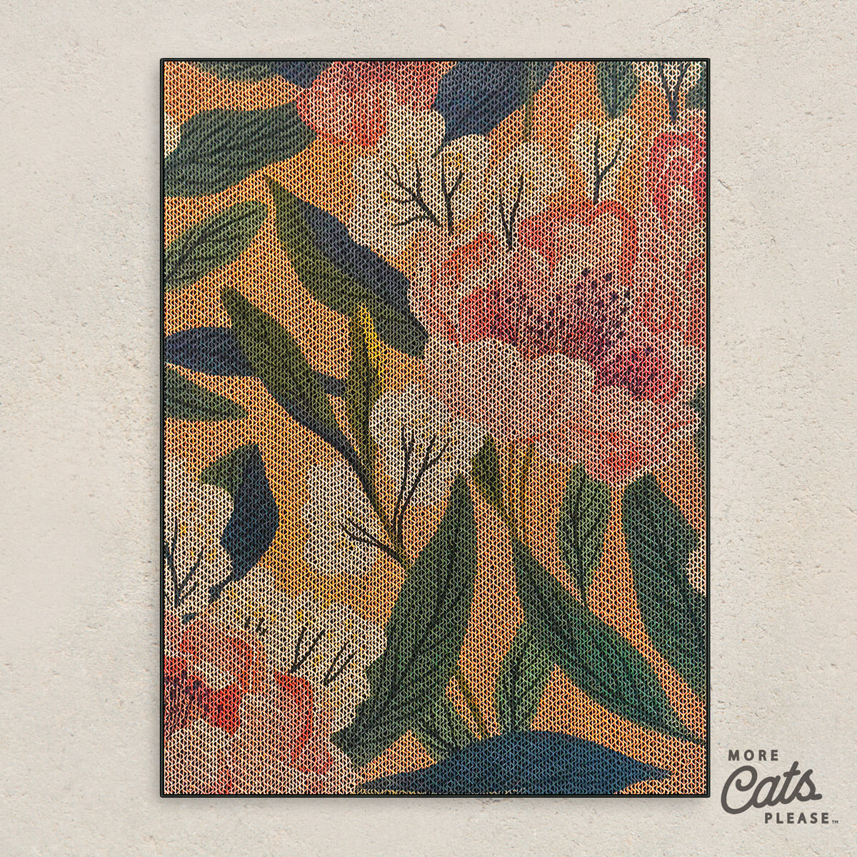 Peonies - Luxury Cat Scratching Board