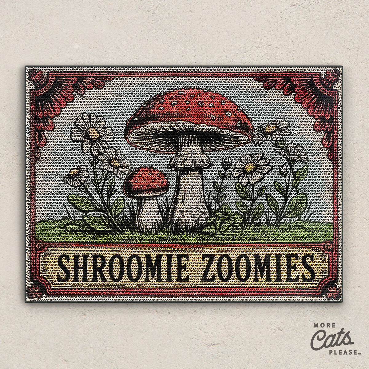 Shroomie Zoomies - Luxury Cat Scratching Board